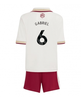 Billige Fotballdrakt Arsenal Gabriel Magalhaes #6 Replika Tredjedraktsett Barn 2025-26 Kortermet (med bukser)